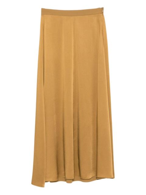 forte_forte pleated A-line skirt