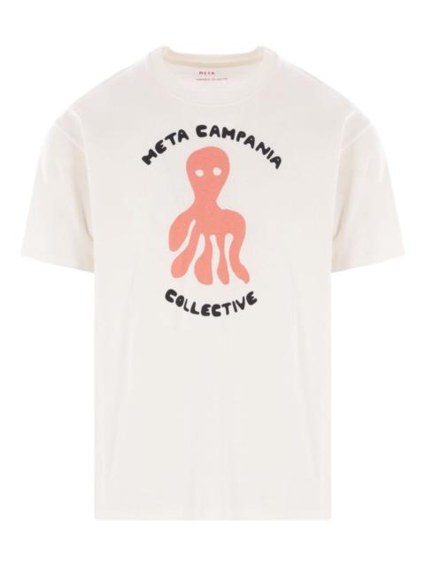 META CAMPANIA COLLECTIVE Peter octopus-print cotton T-shirt