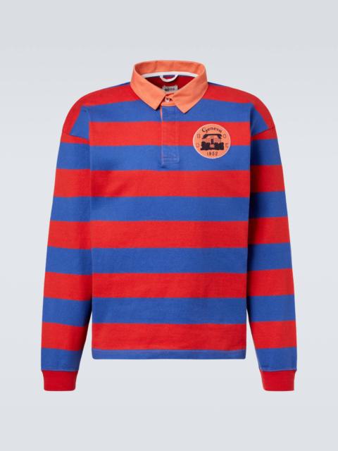 BODE Striped cotton polo shirt