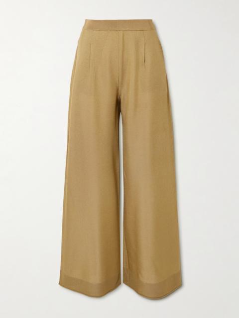 Max Mara Gordon Stretch-knit Wide-leg Pants