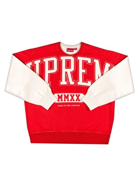 Supreme Overprint Crewneck 'White'