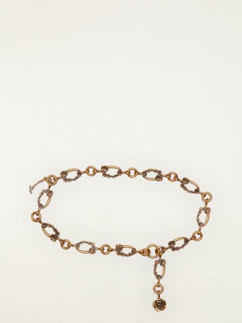 FARM RIO Vintage Gold Flower Metal Chain Belt