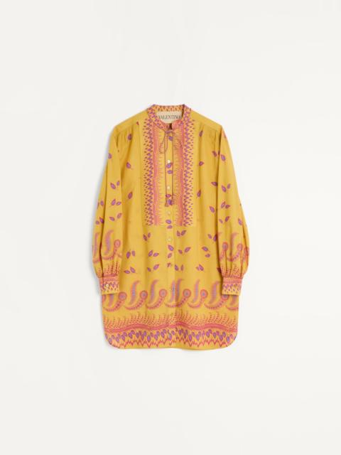 Valentino SHORT DRESS IN VOYAGE IMAGINAIRE MUSLIN