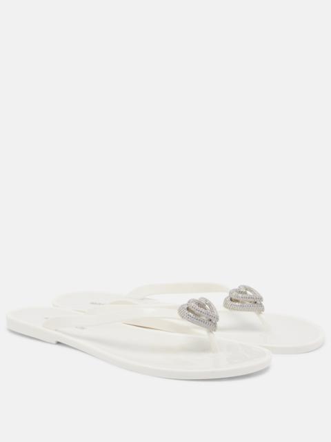 MACH & MACH Riviera embellished thong sandals