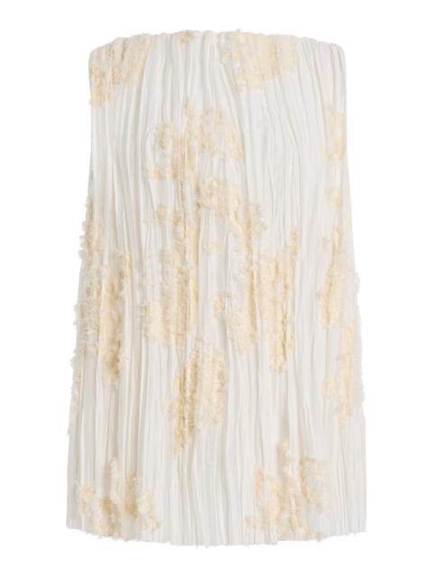 KALLMEYER Daria Plisse Blouse ivory