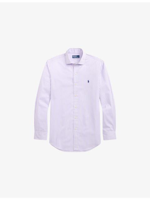 Polo Ralph Lauren Striped Logo-Embroidered Cotton Shirt