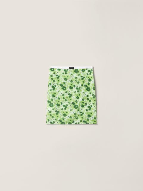 Miu Miu Stretch fabric midi skirt