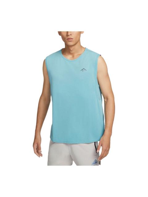 Nike Nike Trail Solar Chase Dri-FIT Running Tank Asia Sizing 'Denim Teal' FN3310-464