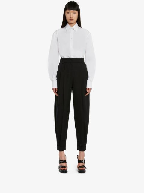 Women's Military Trousers in Black