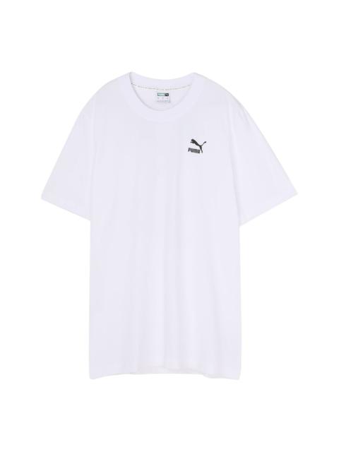 PUMA PUMA Recheck Pack Graphic Tee Logo Printing Short Sleeve White 598939-02