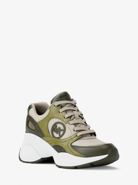 MICHAEL KORS Zuma Leather Trainer