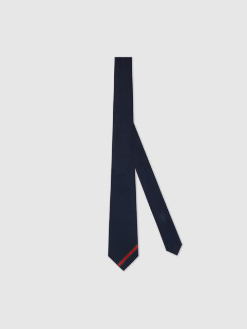GUCCI Web silk jacquard tie