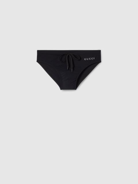 GUCCI Elastane swim briefs with print