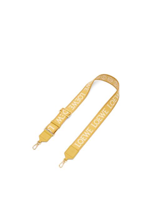 Loewe Anagram strap in jacquard and calfskin