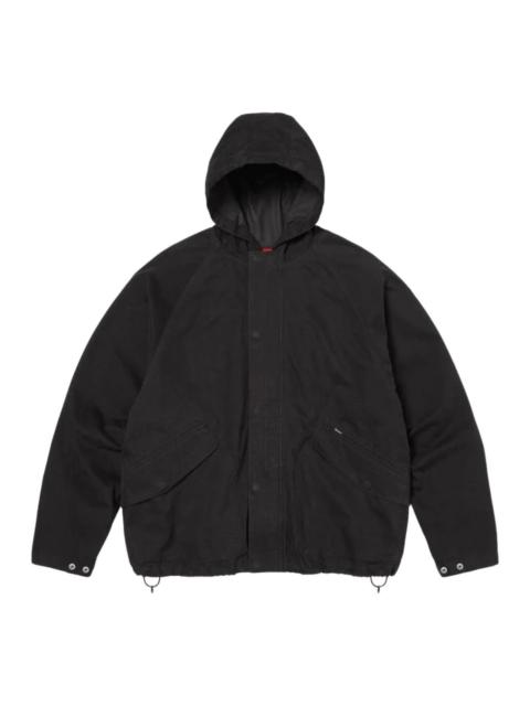 Supreme Supreme SS26 Hooded Raglan Jacket 'Black' SUP-SS26-214-BLK