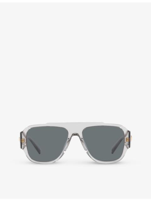 VERSACE VE4436U pillow-frame acetate sunglasses