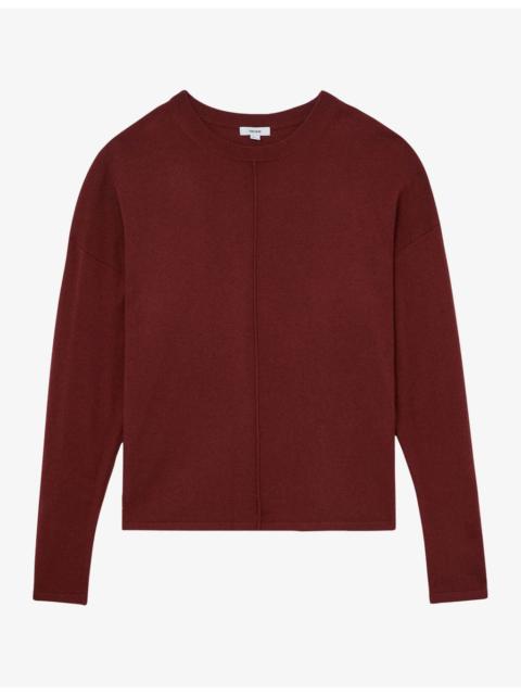 REISS Colette Reverse-Seam Wool-Blend Jumper