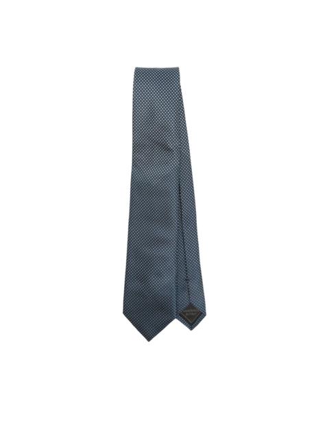 Brioni geometric-pattern silk tie