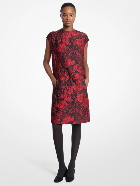 MICHAEL KORS COLLECTION Rose Jacquard Shift Dress