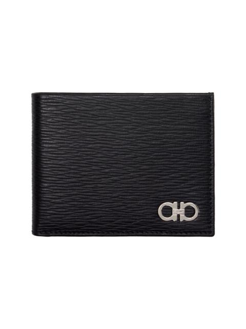 FERRAGAMO Black Gancini ID Window Wallet