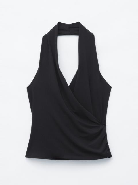 & Other Stories Draped Halterneck Top