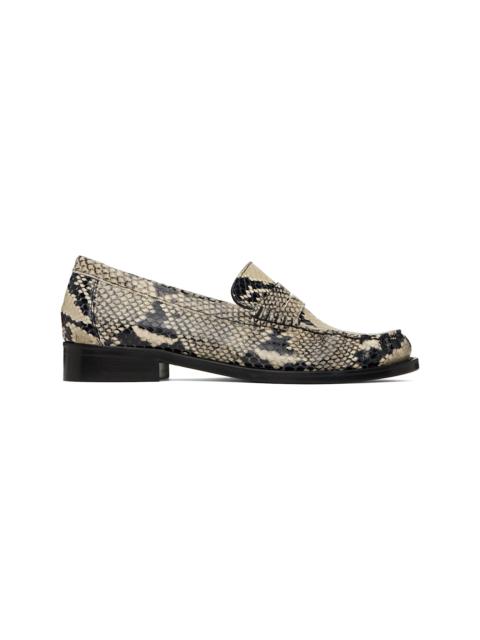 PARIS TEXAS Beige & Black Dylan 20 Loafers