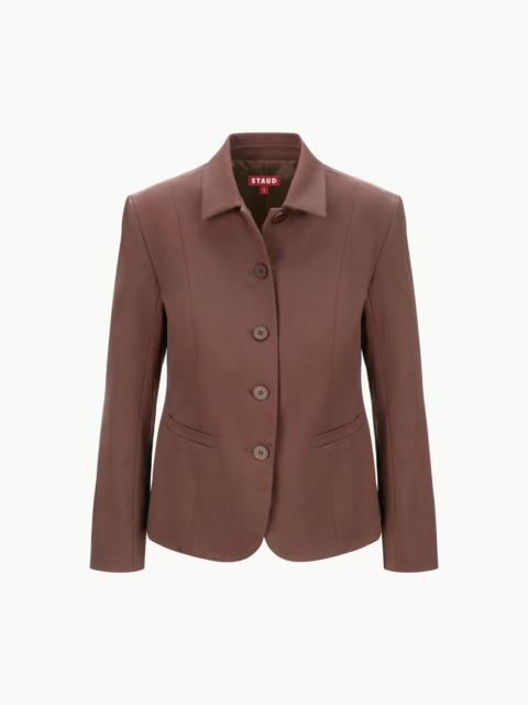 STAUD STAUD ROBERT JACKET DARK CHOCOLATE