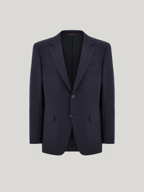 Canali NAVY BLUE CANALI TRAVEL CASHMERE REGULAR-FIT JACKET