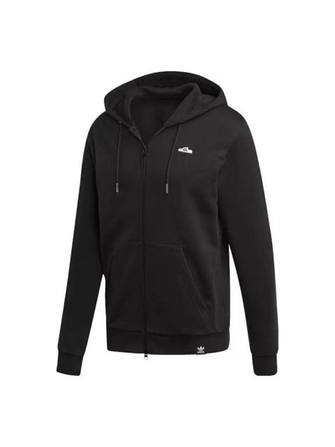 adidas adidas originals Mini Emb Fzhood Casual Loose Black FK9980