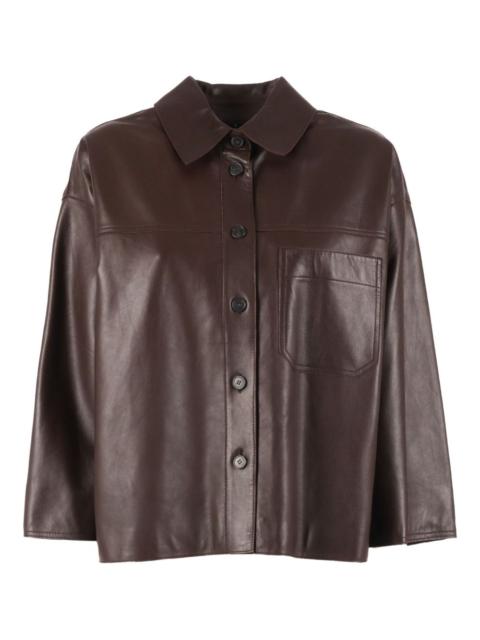 WEEKEND Max Mara buttoned leather jacket