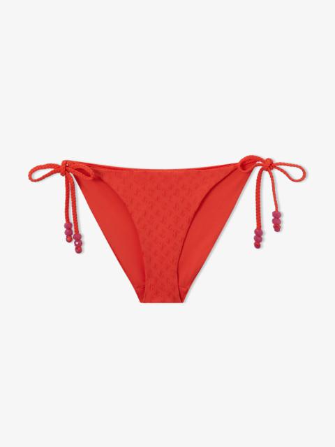 JIMMY CHOO Aubrie
Paprika JC Monogram Recycled Nylon and Lycra Triangle Bikini Brief