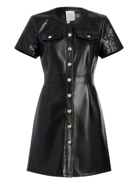 Cinq à Sept Layla quilted buttoned mini dress