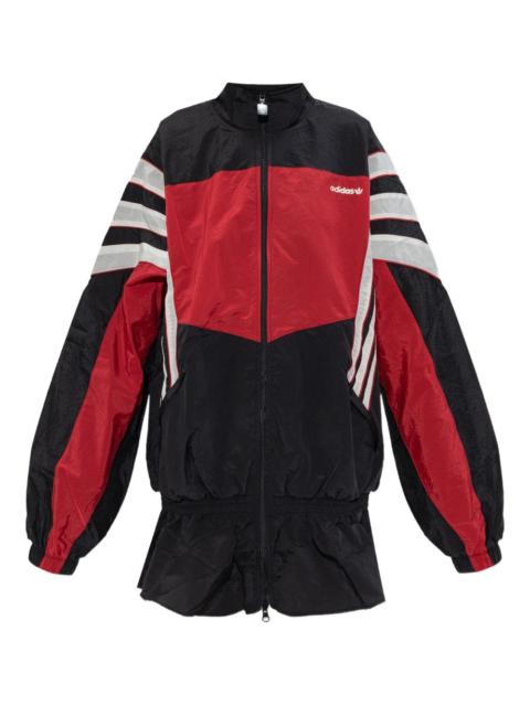 adidas striped zip jacket