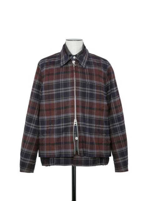 sacai Plaid Flannel Blouson