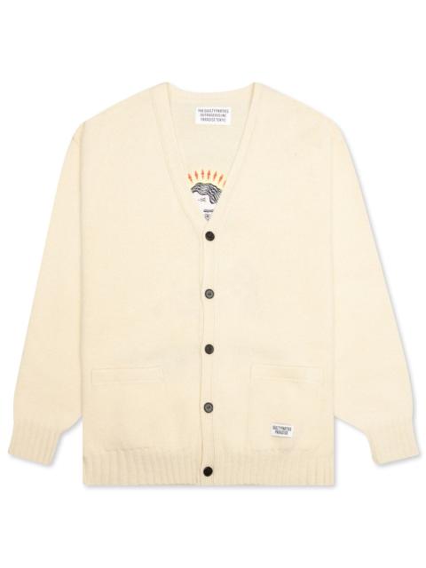 WACKO MARIA WACKO MARIA CLASSIC CARDIGAN TYPE-2 - CREAM