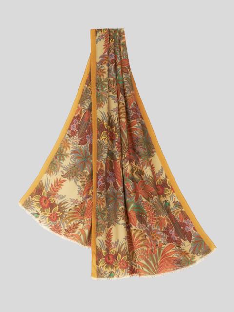 Etro FLORAL FOLIAGE SCARF
