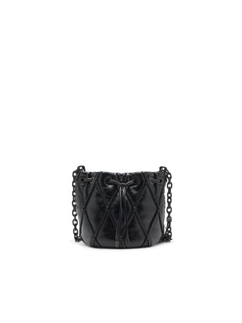 Diesel CHARM-D - BUCKET BAG IN SHINY QUILTED PU