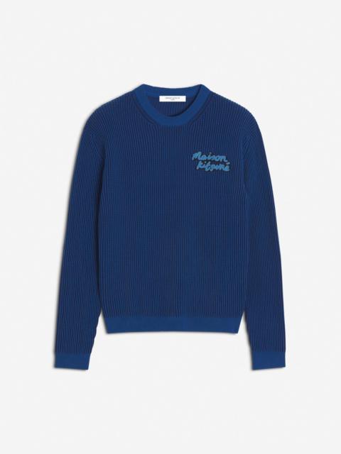 Maison Kitsuné MAISON KITSUNE HANDWRITING RIBBED COMFORT JUMPER