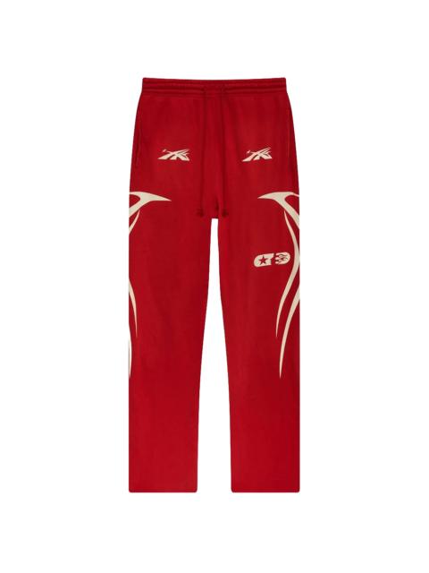 HELLSTAR Sports Double Hit Logo Sweatpants "Red" HSR139