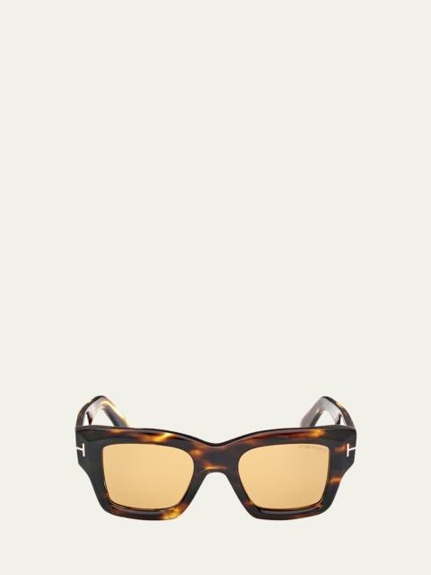TOM FORD Ilias Acetate Square Sunglasses
