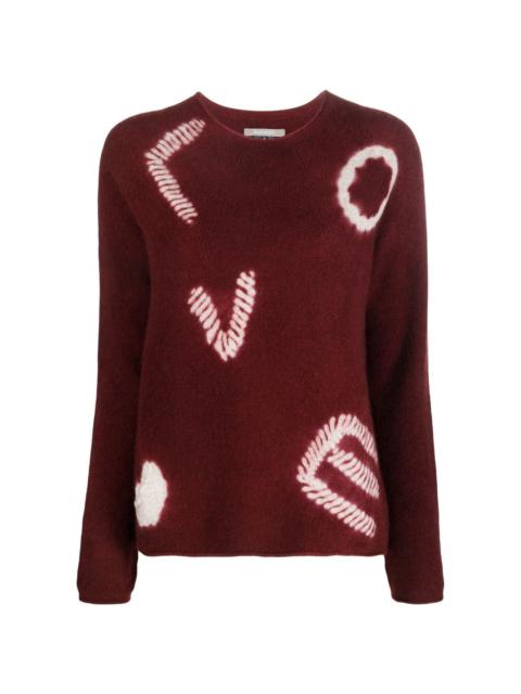 SUZUSAN heart-print knitted jumper