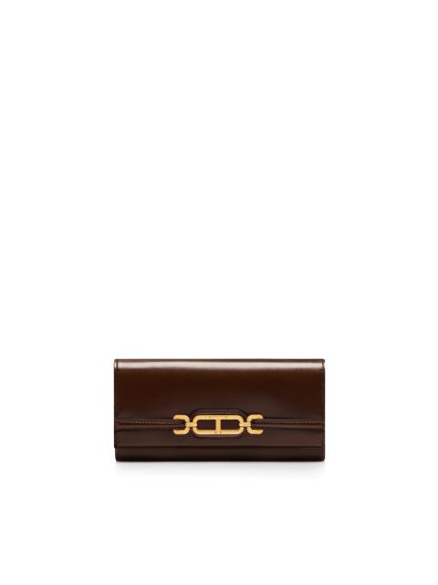 TOM FORD PALMELLATO-EFFECT LEATHER WHITNEY CONTINENTAL WALLET