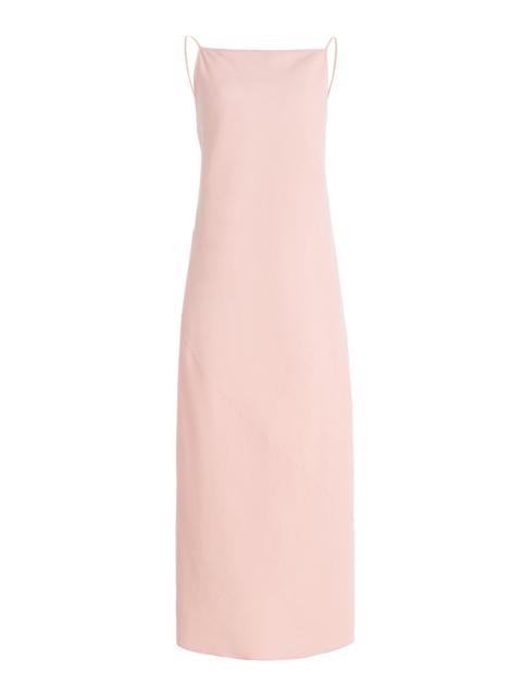 Another Tomorrow Exclusive Hemp-Blend Midi Slip Dress pink