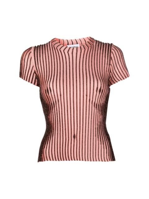 Jean Paul Gaultier striped short-sleeve top