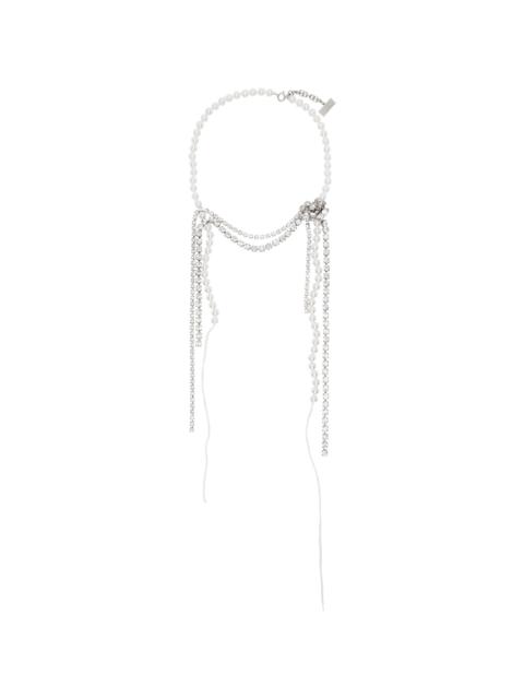 MM6 Maison Margiela White & Silver Object Trouve Necklace