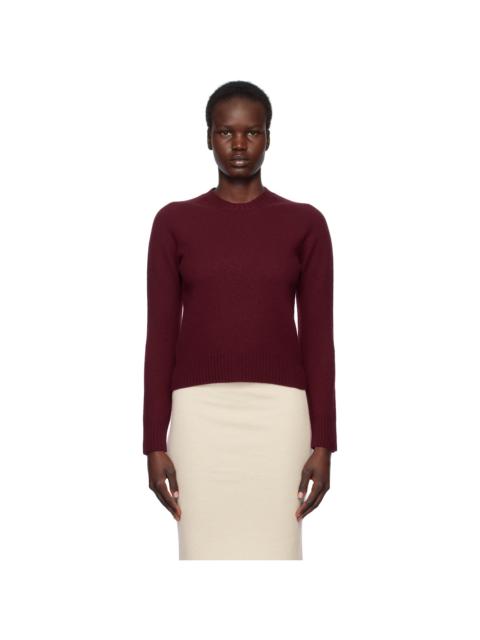 Jil Sander Red Crew-Neck Sweater