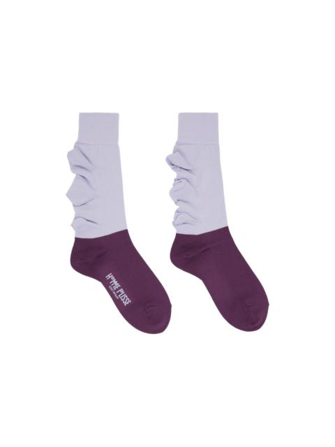 ISSEY MIYAKE Purple Flower Socks