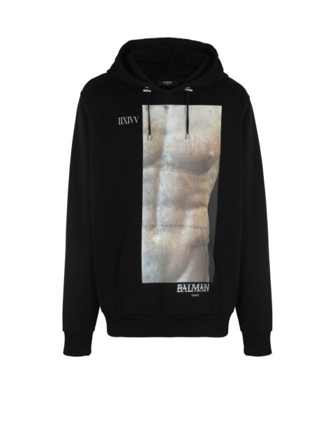 Balmain Statue print hoodie