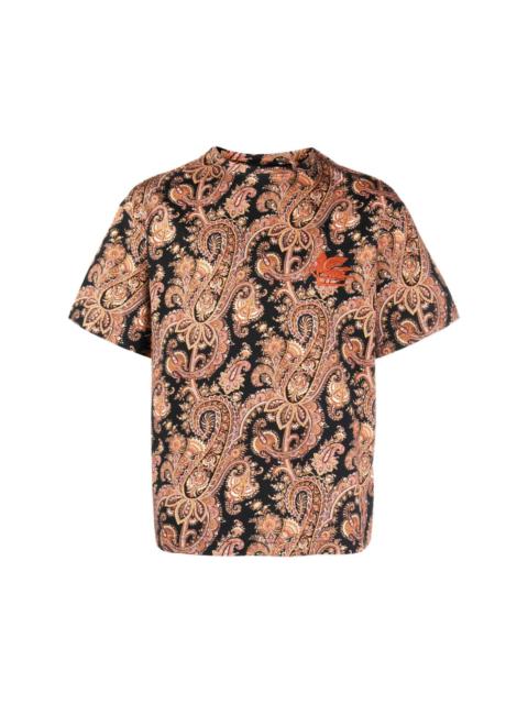 paisley-print cotton T-shirt