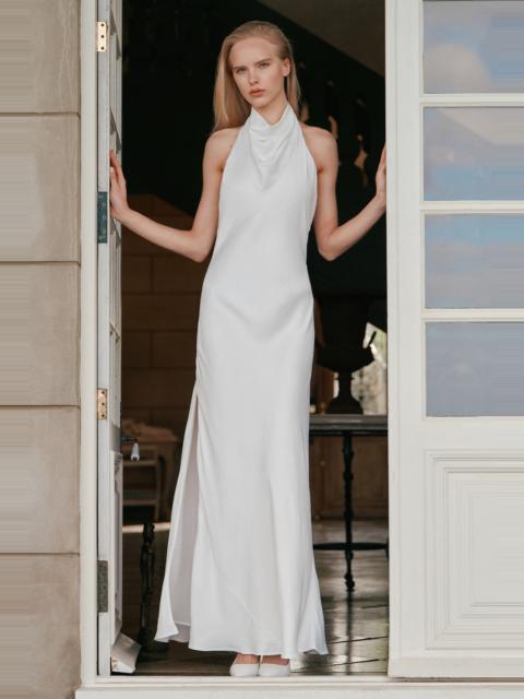 BARDOT Maxine Satin Maxi Dress In Orchid White